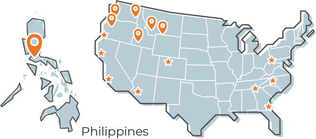 Philippines Map Graphic.